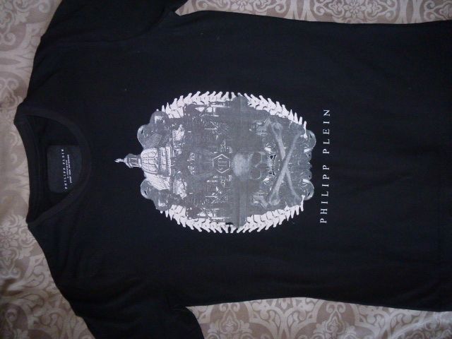 PHILIPP PLEIN podkoszulek ,T-Shirt M/L oryginalny nowy czarny męski