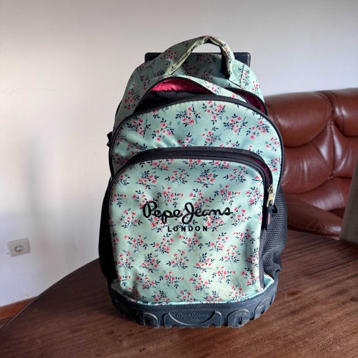 Mochila Azul com Rodas