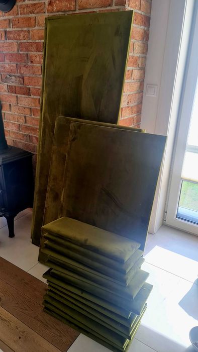 Siedzisko tapicerowane do przedpokoju kompletne  panele