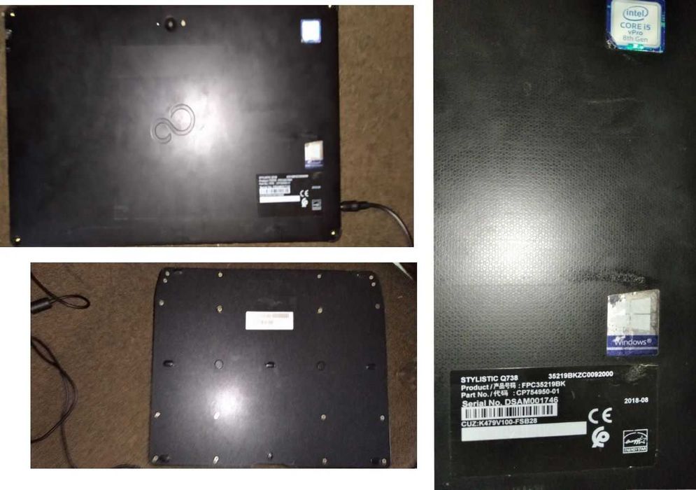 Ноутбук-планшет 2в1 Fujitsu Stylistic Q738 i5-8350U 8Gb DDR3 128Gb SSD