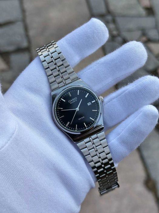 Годинник наручний Casio MTP-VC01 Silver/Black | Часы наручные B145 AQ