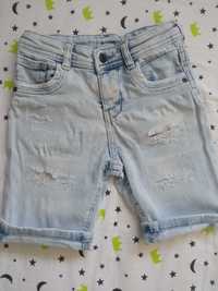 Krótkie spodenki jeansowe dla chłopca 116