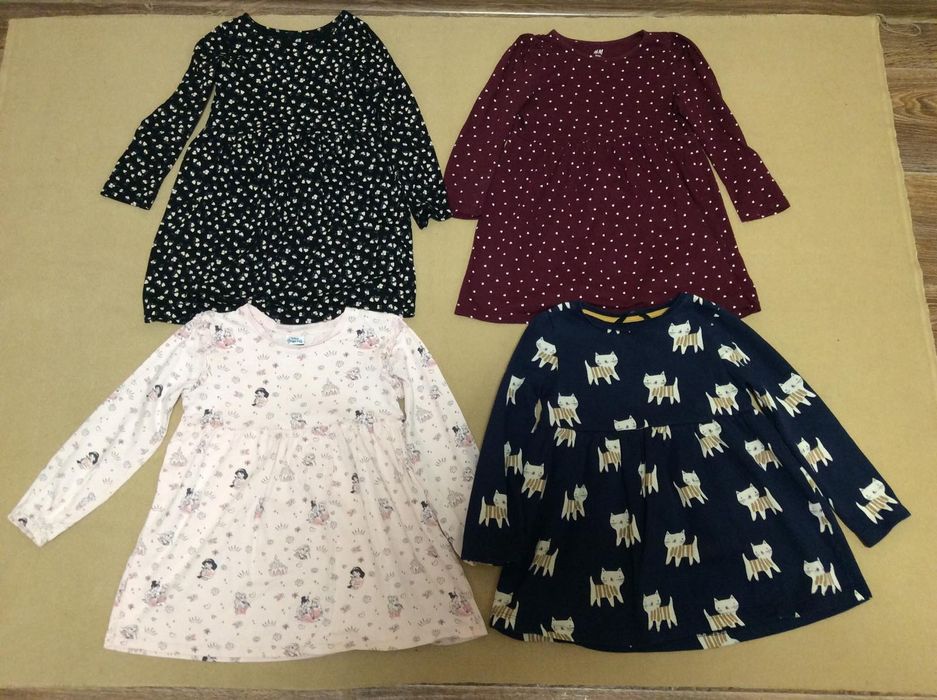 Платья с длинным рукавом, H&M, George, p. 110-116, (4-6 лет)