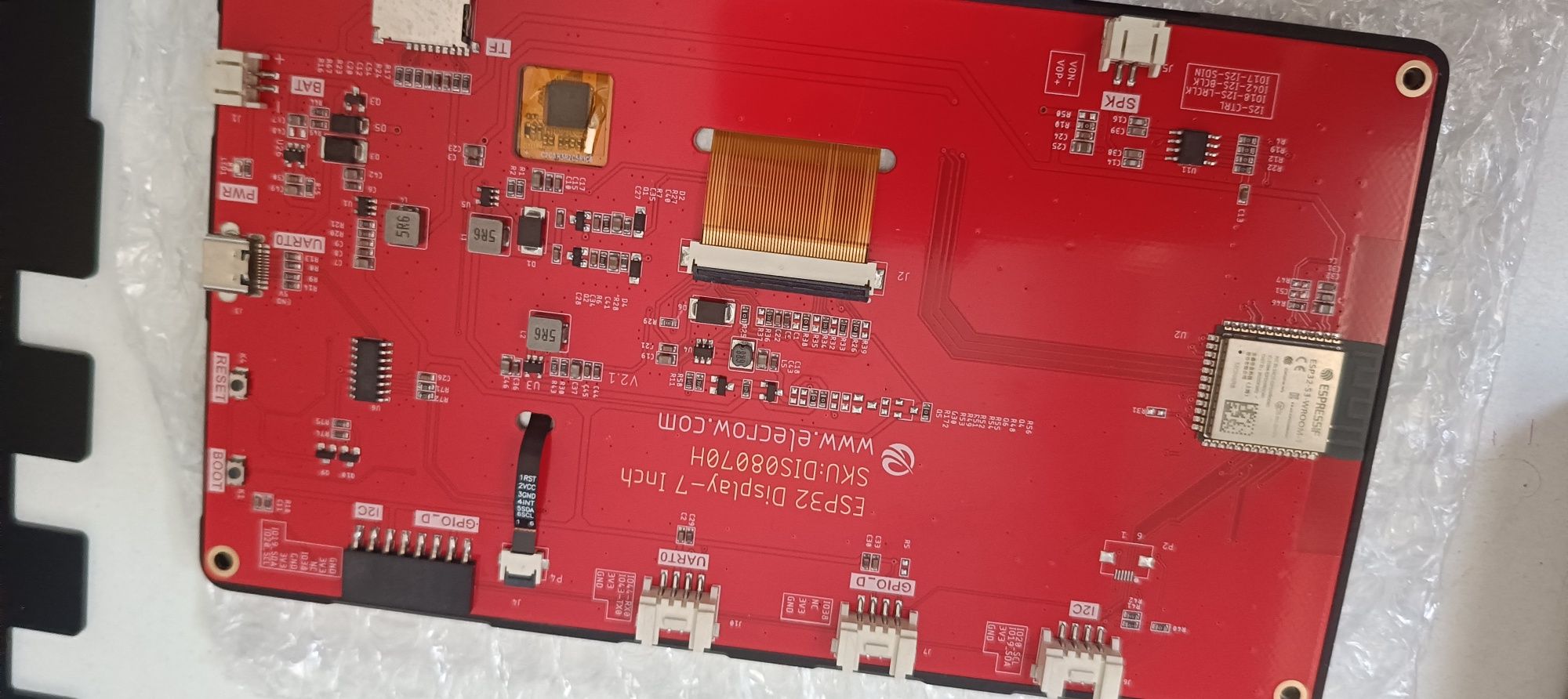 Wyświetlacz esp32 ekrane dotykowy , esp32 , 7 cali
