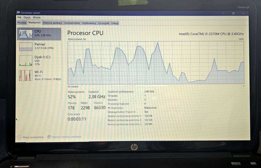 HP Pavilion G6 Notebook,Laptop - superszybki!!! uruchamia się w 7 sek.