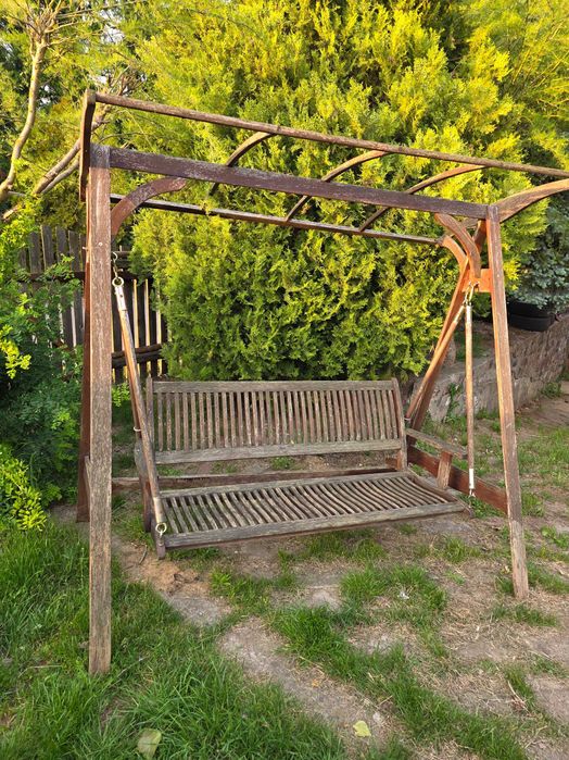 Drewniana Huśtawka Ogrodowa