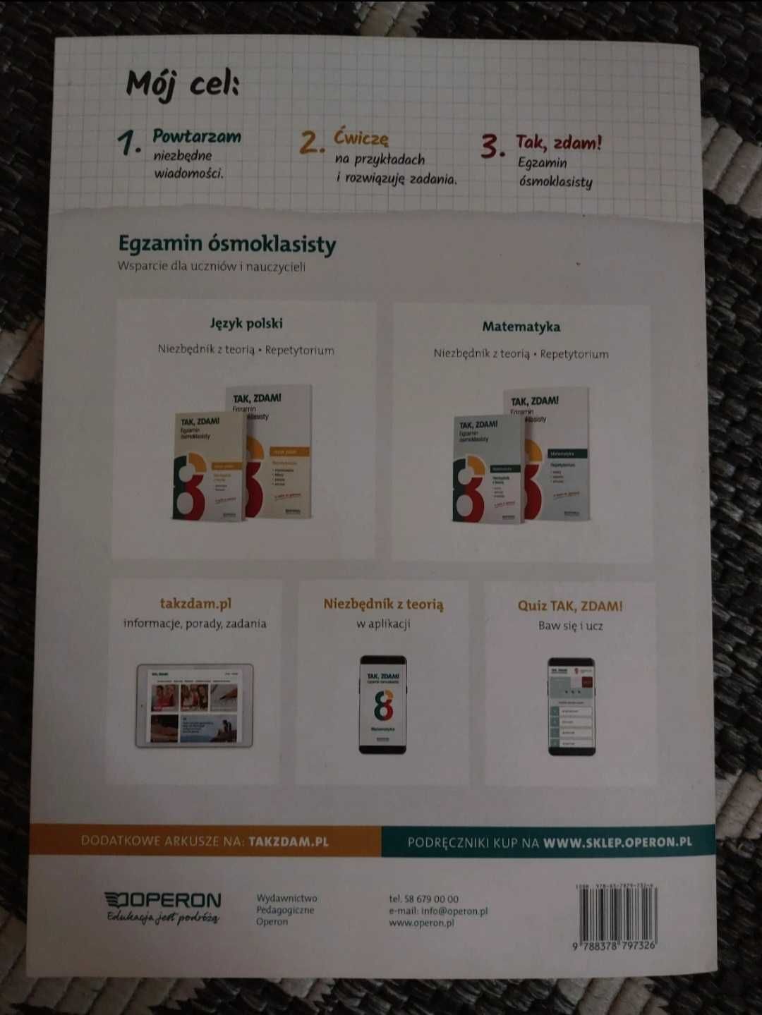 Repetytorium matematyka egzamin ósmoklasisty operon