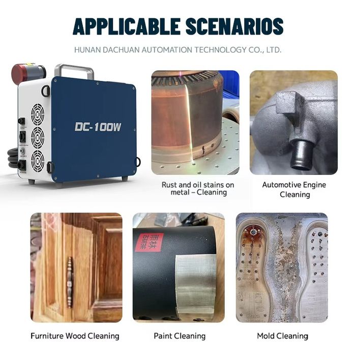 Nowy laser czyszczący, pulsacyjny 300W