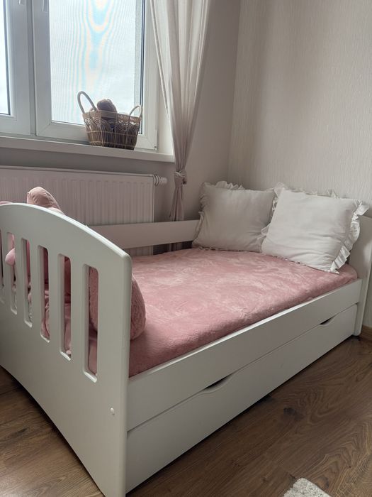 Łóżko dziecięce 80x140 z szufladą + materac