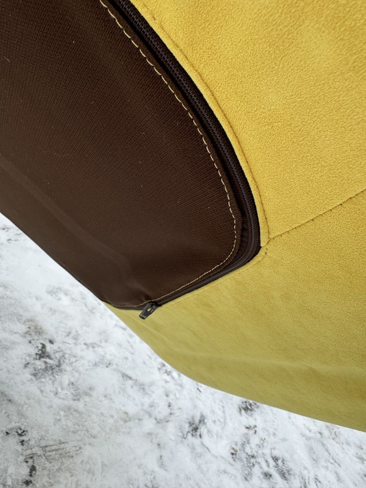 Unikat szezlong fotel rozkładany leżanka żółty designerski lata 70