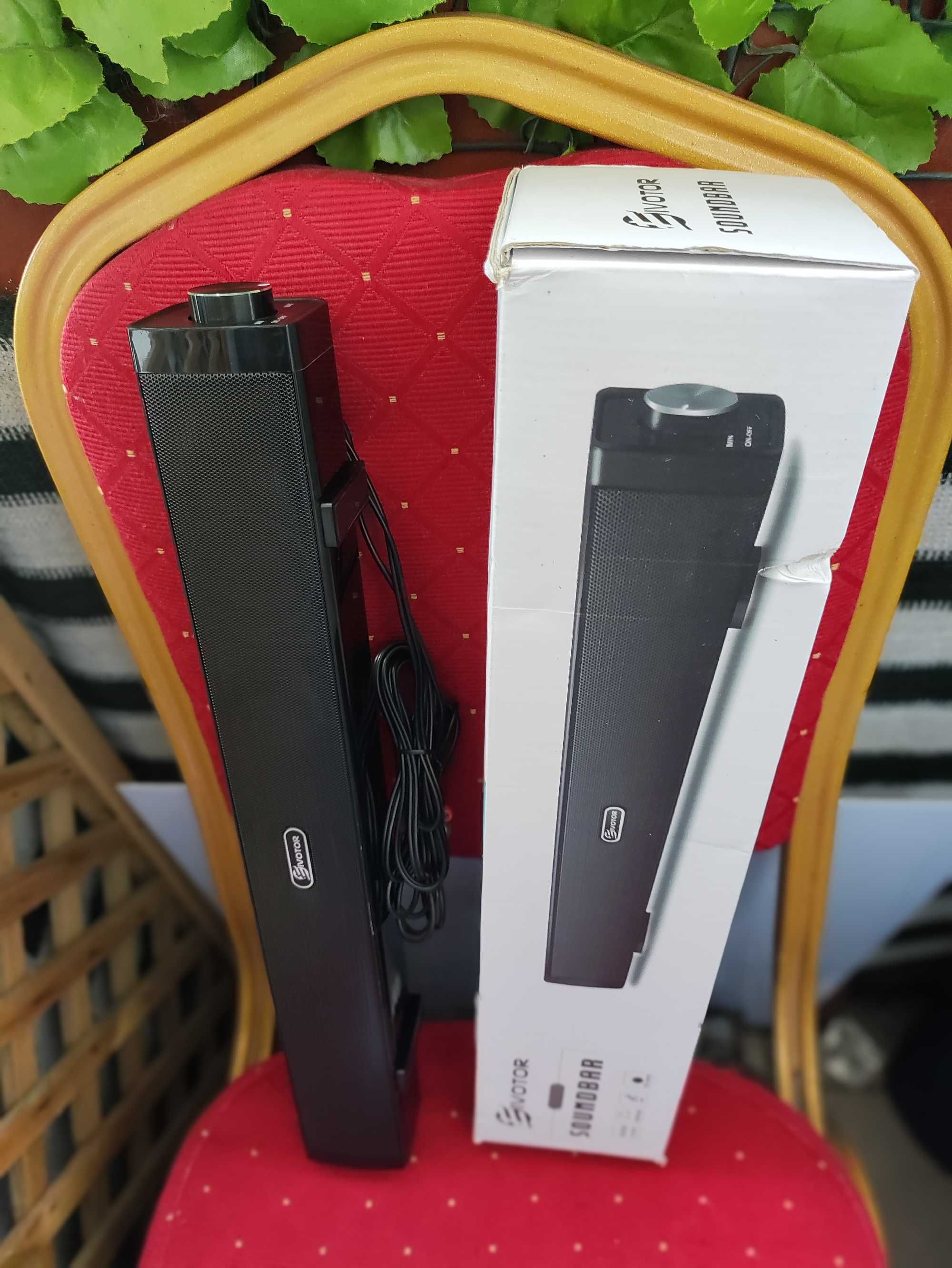 Soundbar Głośnik Czarny Eviotor do Telewizora TV Komputera Laptopa MP3