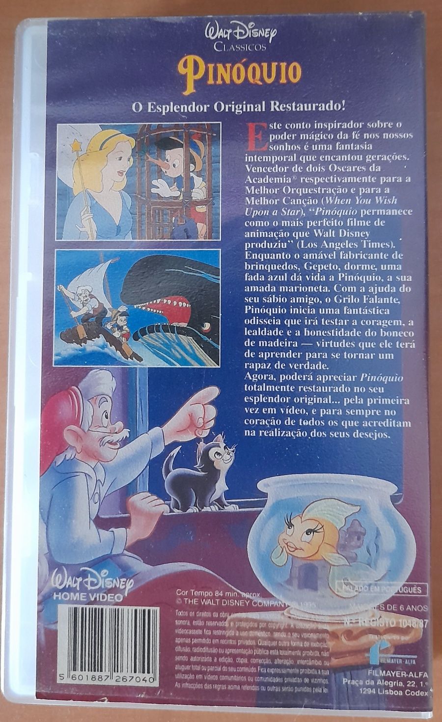 Pinoquio em Português (VHS)
