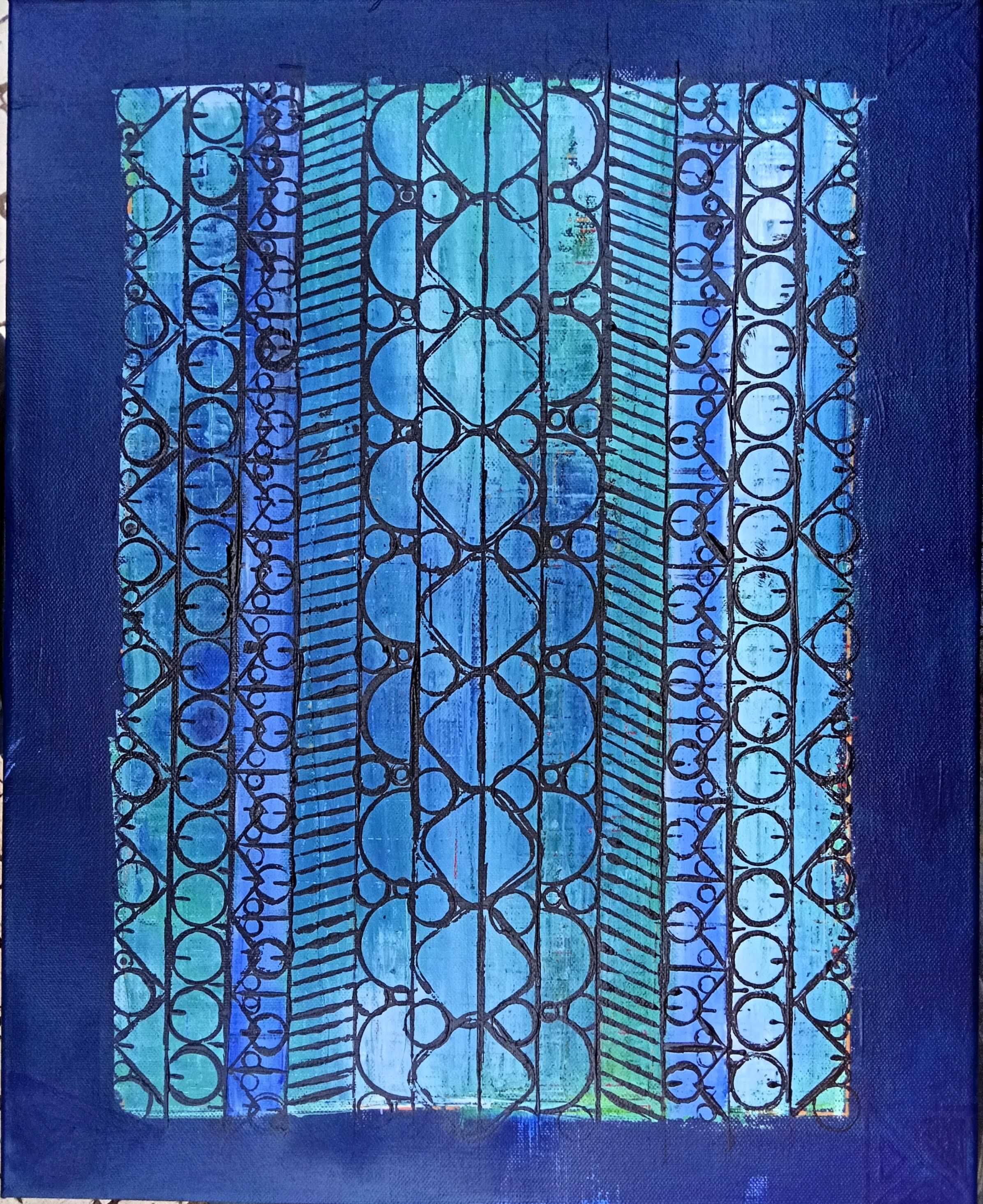 Quadro pintura abstrata 40x50cm acrílico