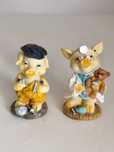 Porquinhos miniaturas/ profissão de médico e de canalizador