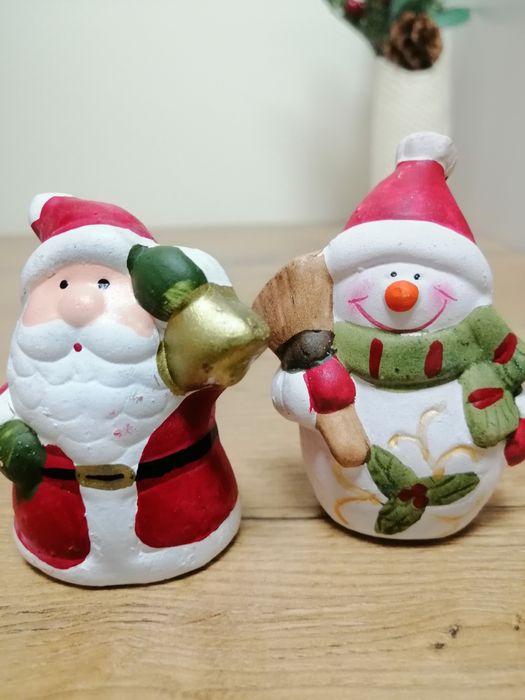 Figurki świąteczne ceramiczne nowe