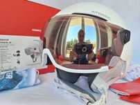 Kask narciarski dziecięcy Atomic Savor Visor Jr White S 51-55cm