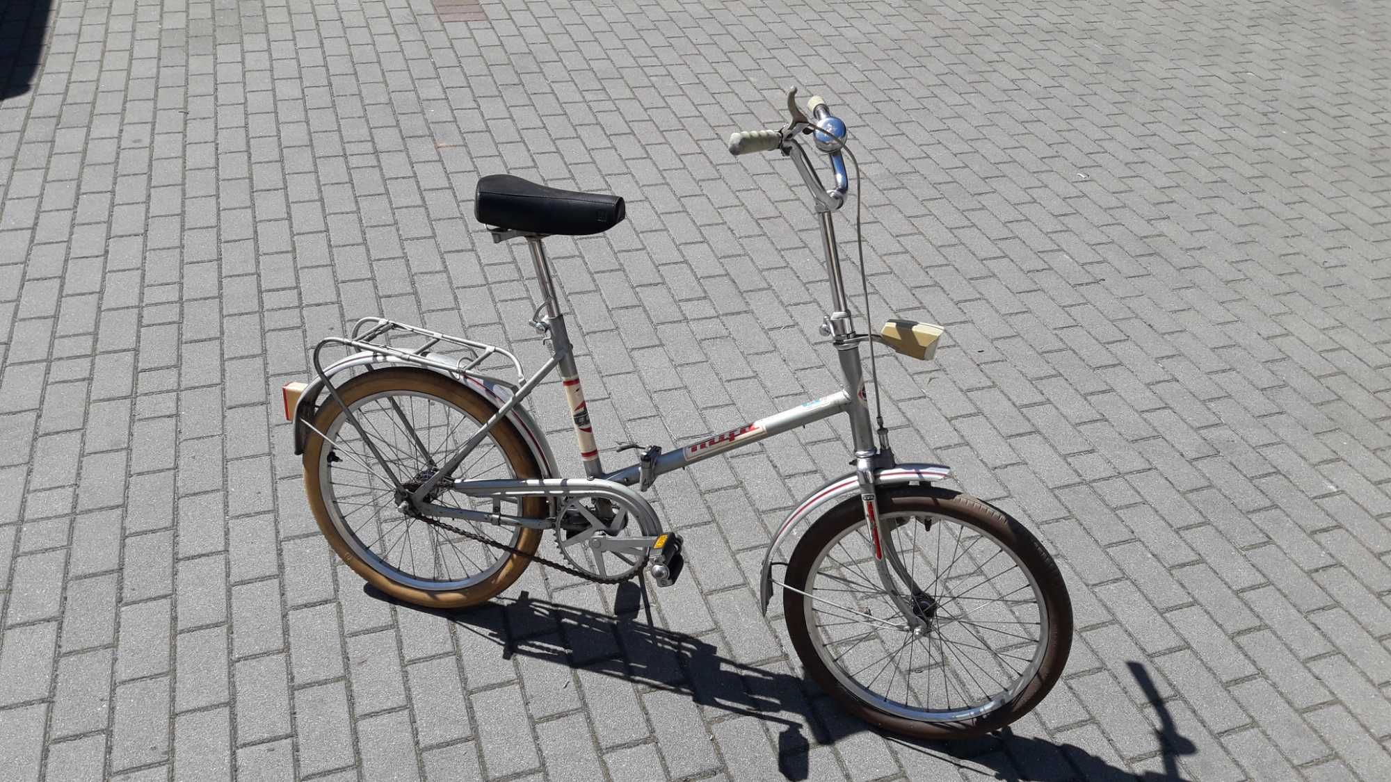 Rower składak Mifa DDR jak Romet Wigry, 20 cali, PRL lata 60/70 te