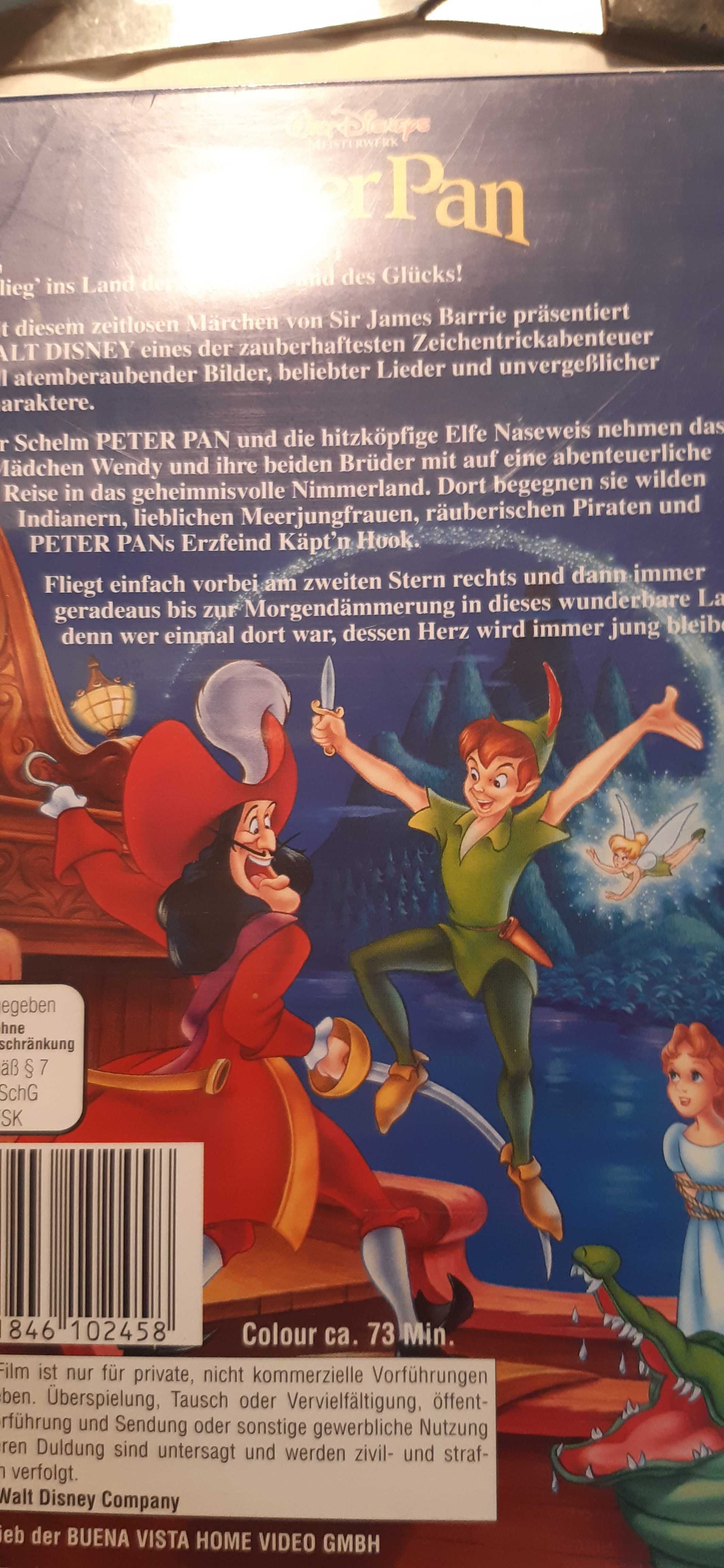 piotruś pan kaseta vhs wydanie niemieckie