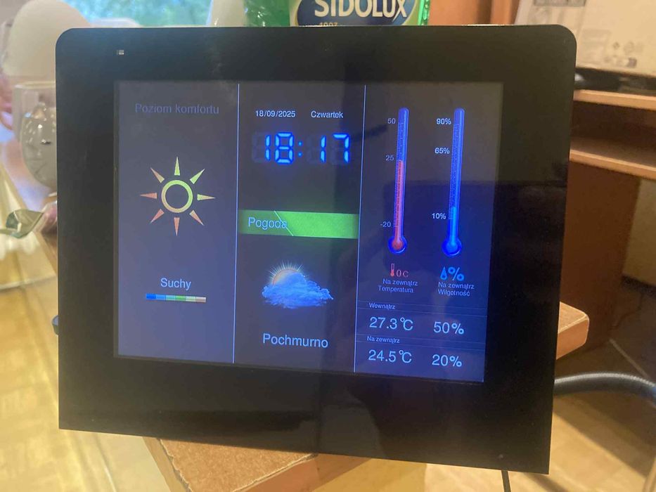 Ramka cyfrowa i stacja pogodowa Intenso 7" Weatherman