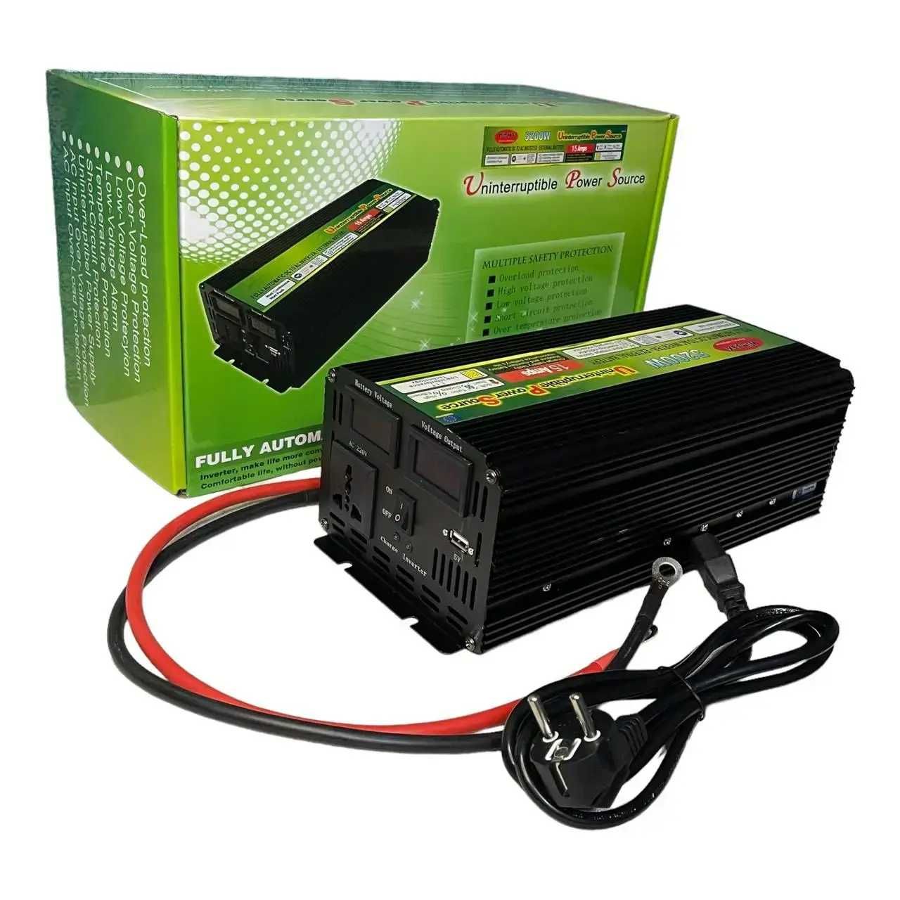 Инвертор Wimpex 5200W-12V ups с зарядным устройством для аккумулятора