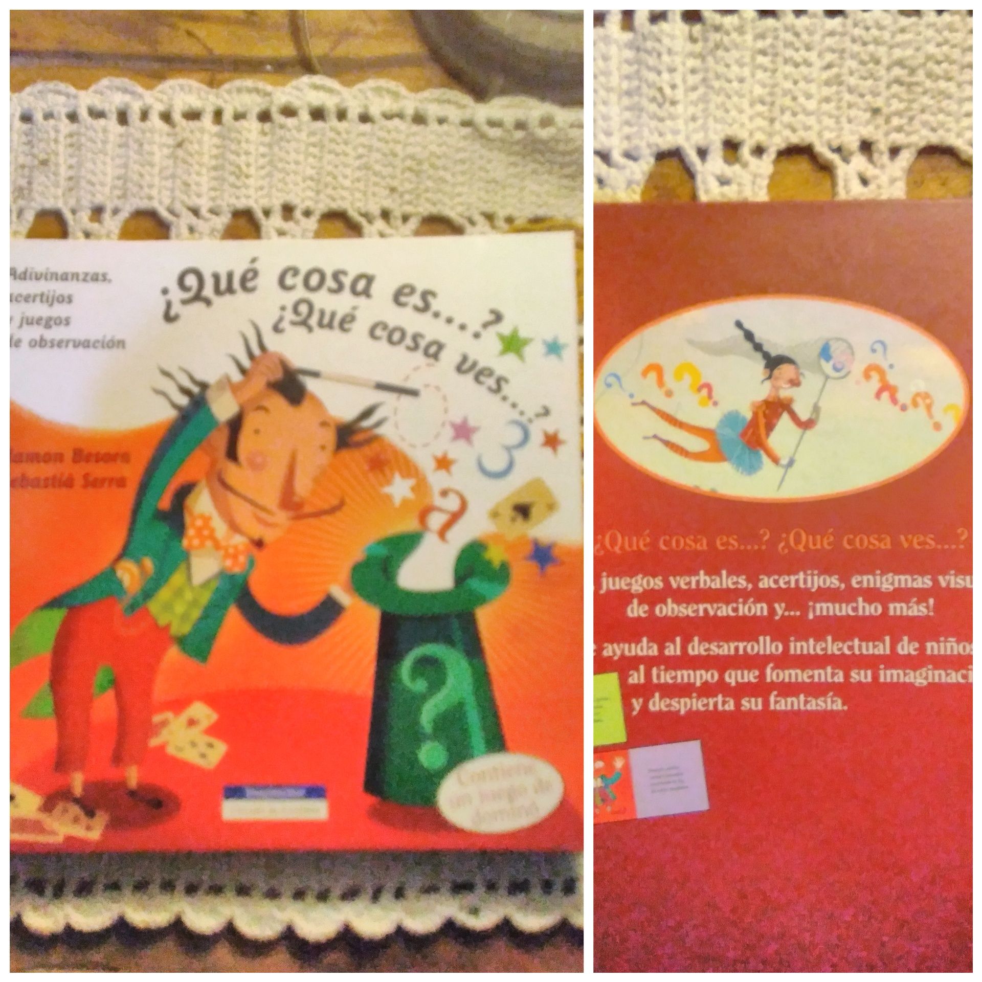2 livros infantis com abas - inglês e dois em espanhol