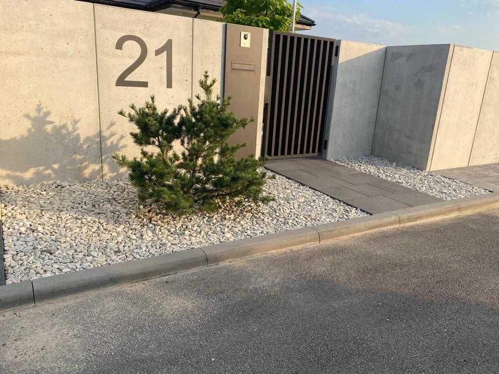 nowoczesny mur ogrodzeniowy  elka betonowa gwarancja najniższej ceny