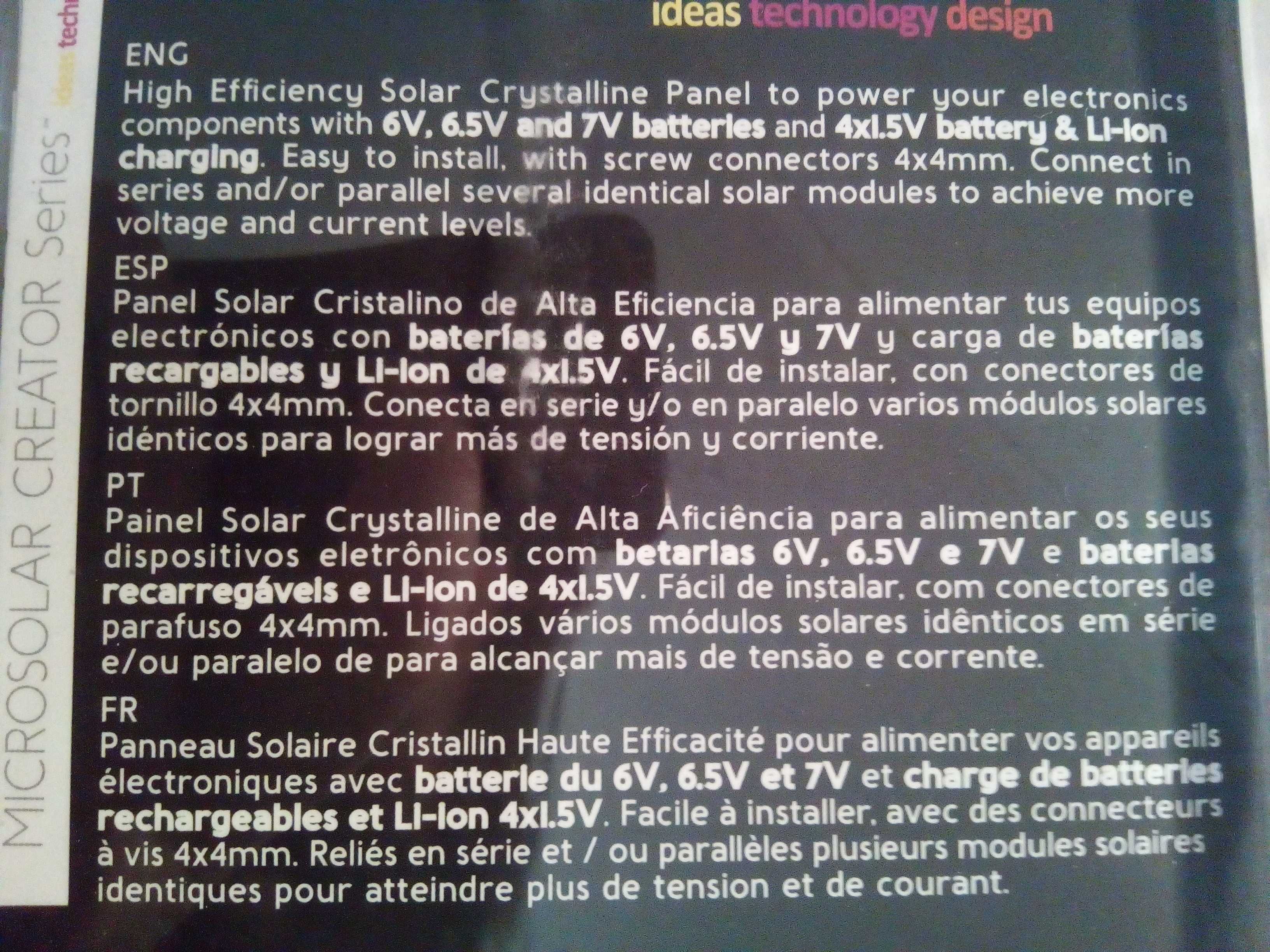 Paineis solar 1,35W 5W ou 10Wnovo ainda embalado