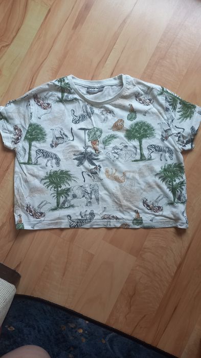 Bluzka 134/140 zwierzęta