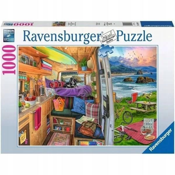 Puzzle 1000 Widok Z Kampera, Ravensburger