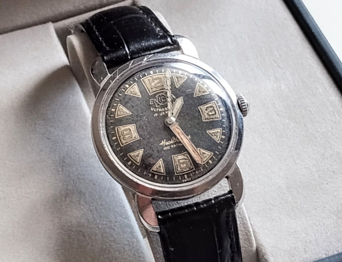 Zegarek Driver Enicar 100 Fathoms Healthways. 1955 r.