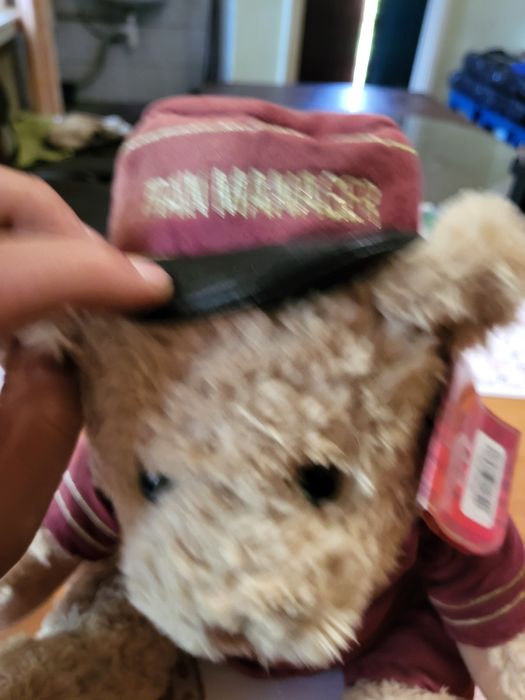 Іграшка ведмедик Начальник поїзду, залізничник, УЗ