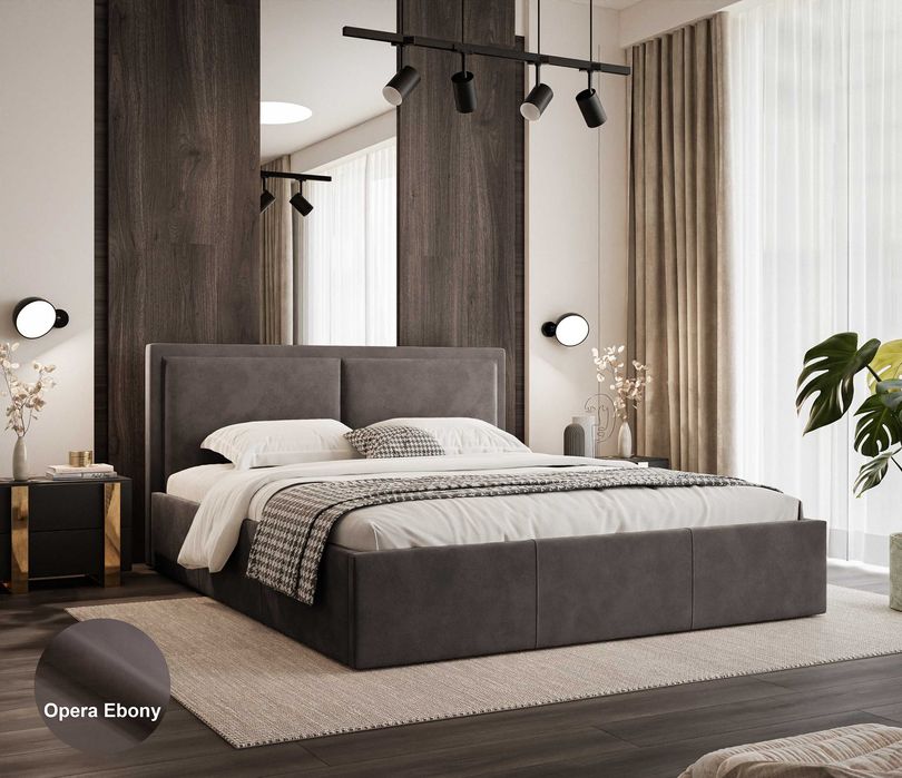 Łóżko tapicerowane z podnoszonym stelażem 120/140/160/180x200STELLA II