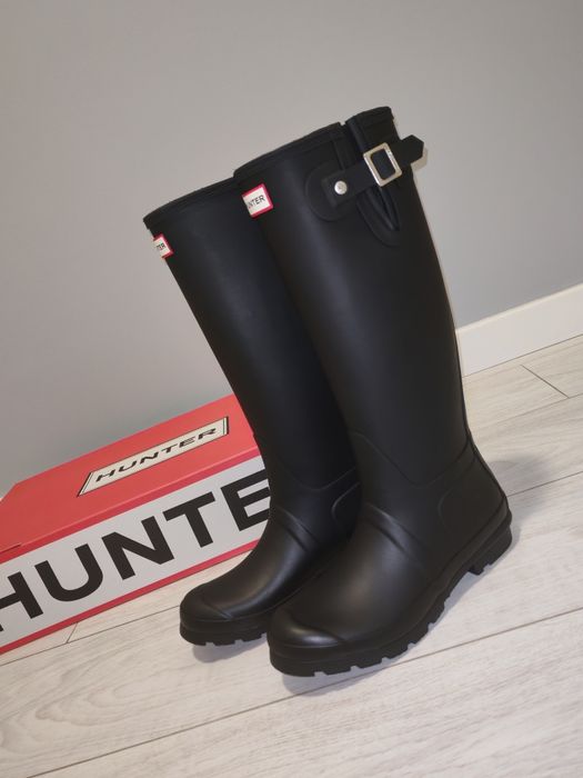Hunter kalosze długie czarne damskie 38