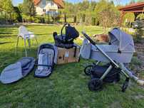 Zestaw wózek 2w1 BabyDesignBueno,baza+fotelik Avionaut Pixel,krzesełko