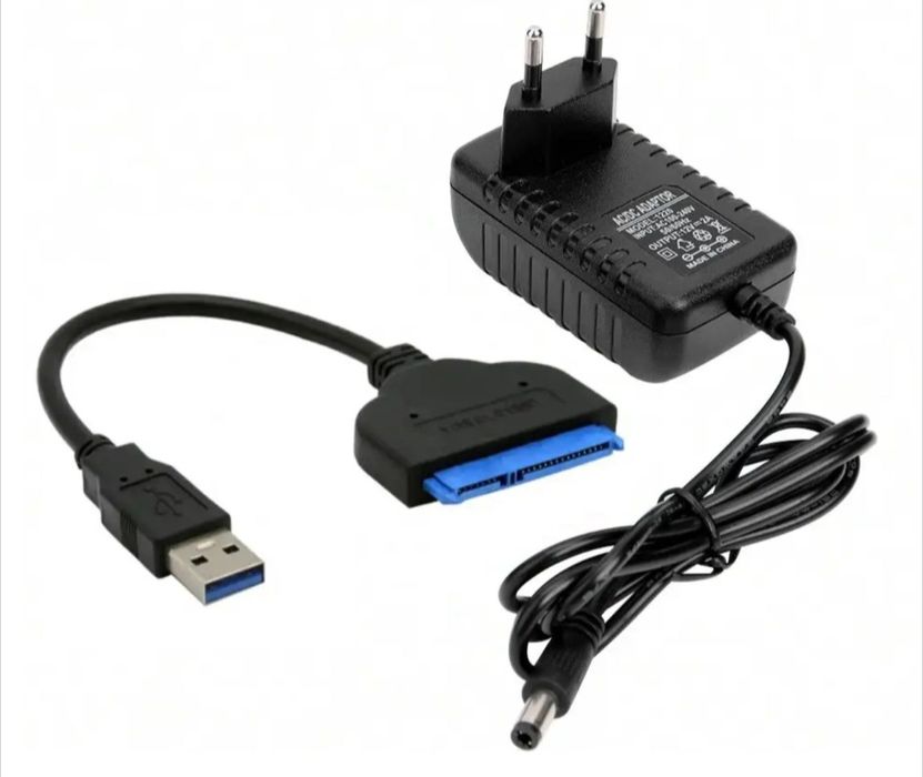 Адаптер USB 3.0 на 2.5/3.5" з блоком живлення для HDD та SSD дисків