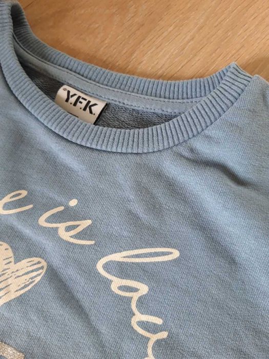 Світшот Y.F.K. на дівчинку, р.134-140, ідеальний стан