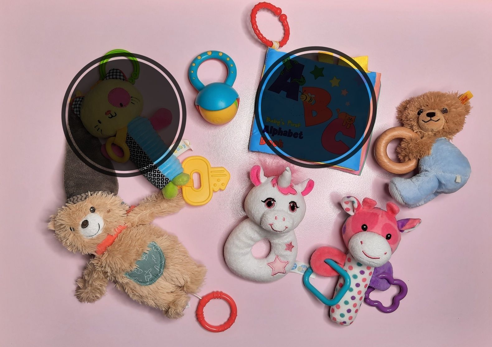 Набір іграшок для немовляти брязкальця/пищалки/шуршалки