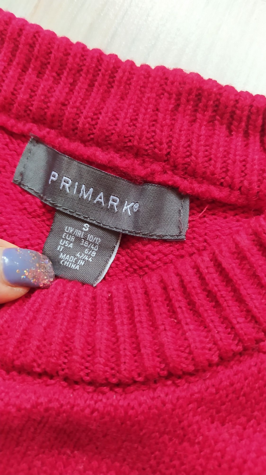 Новорічна кофта світшот светр Primark в розмірі S