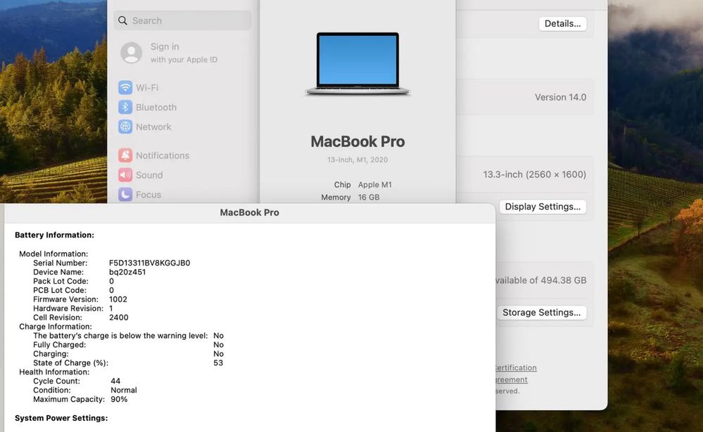 MDM Apple Macbook Pro 13 2020 M1 16GB RAM 512GB SSD IL4936