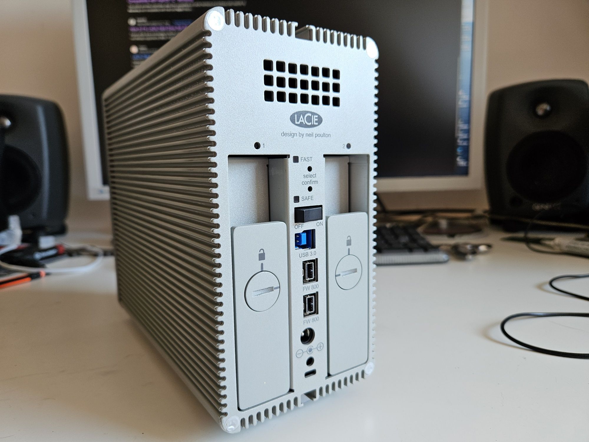 dysk zewnętrzny LaCie 2Big Quadra USB 3 Firewire 800 macierz backup