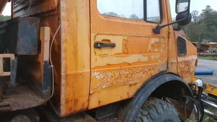 mercedes unimog 1980r kabina kompletna mosty 4x4 skrzynia z reduktorem