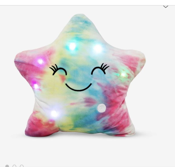 Poduszka gwiazdka świecąca na różne kolory