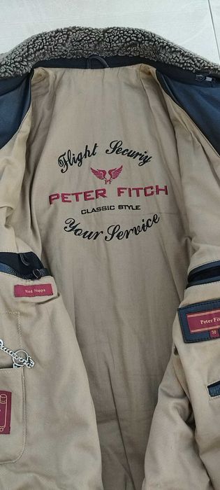 Blusão em couro estilo piloto aviador Peter Fitch