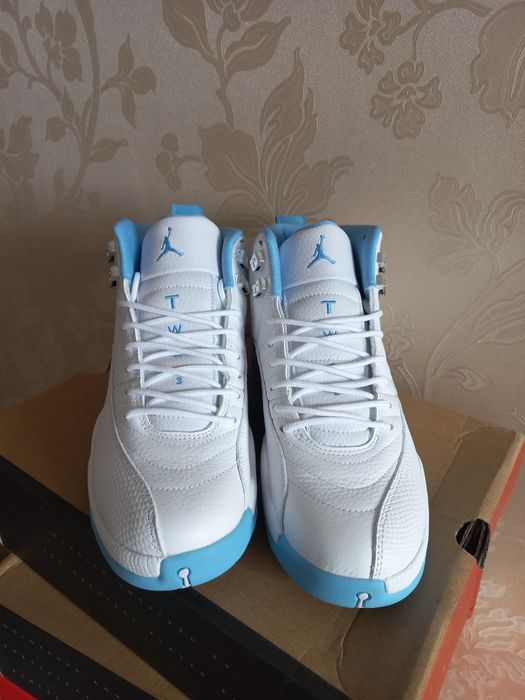 Nike Air Jordan 12 Retro  "Melo" White Universtiy Blue.