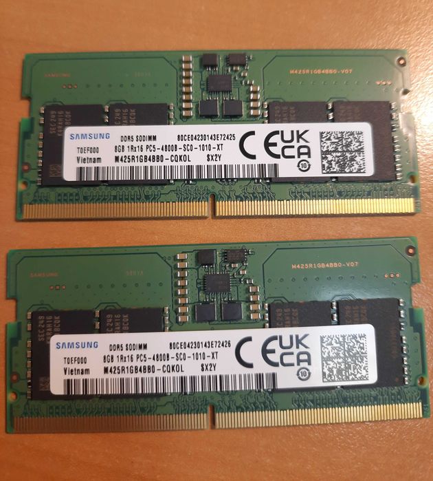 Оперативна пам'ять для ноутбука 8гб DDR5 4800 SoDimm