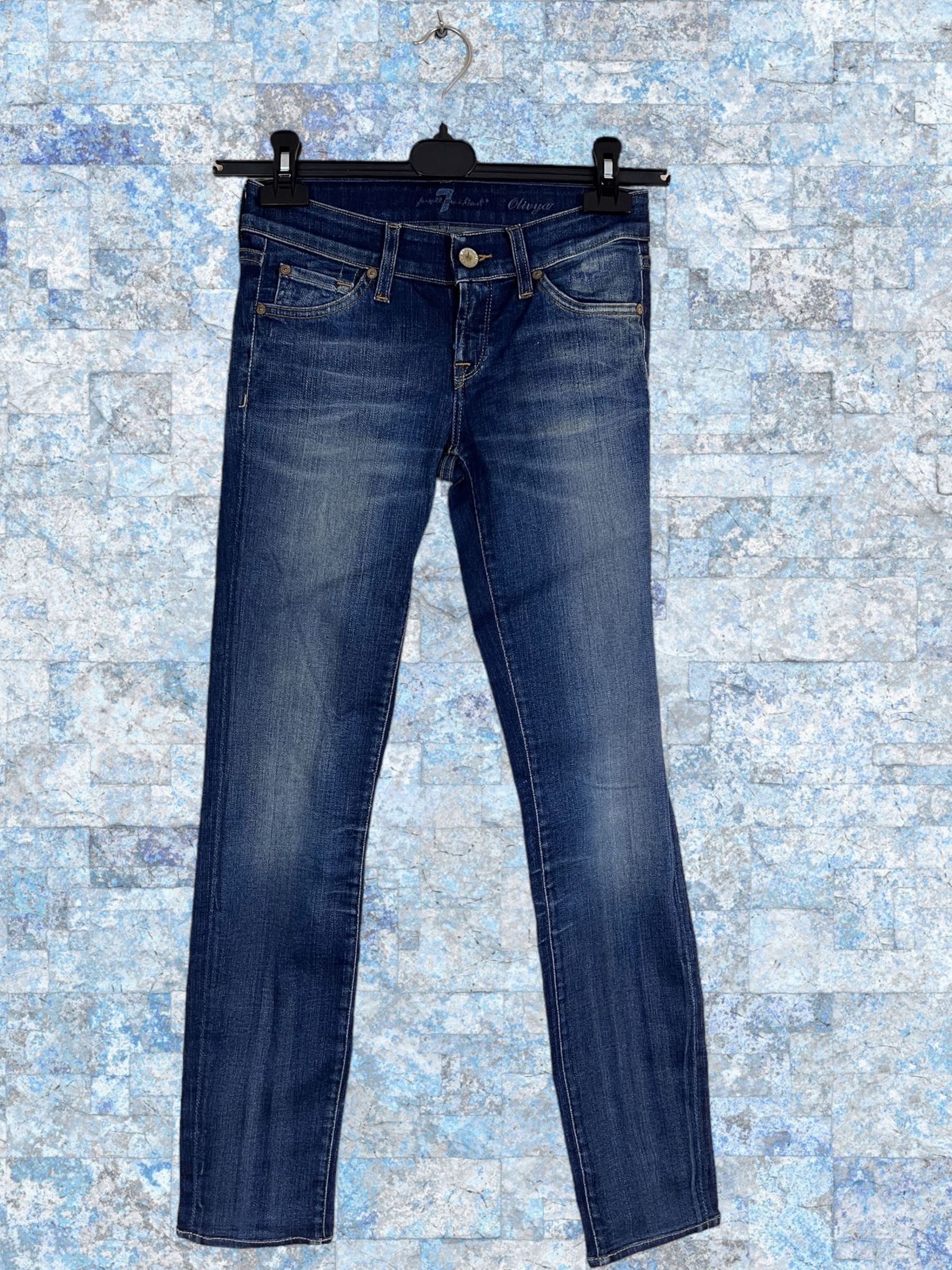 7 for all Mankind Olivya roz. W26 damskie dżinsy skinny