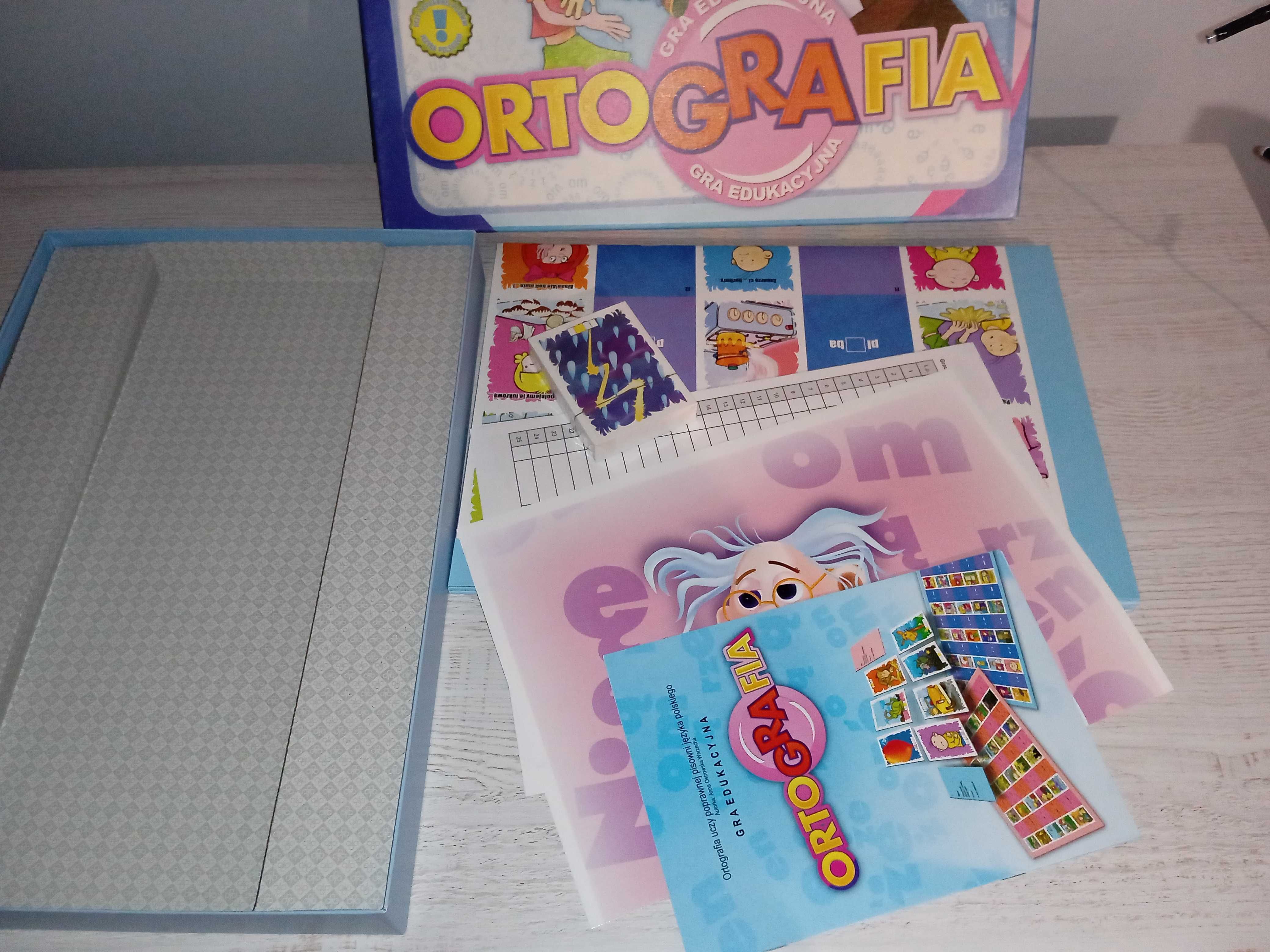 Gra planszowa "ortografia" nieużywana