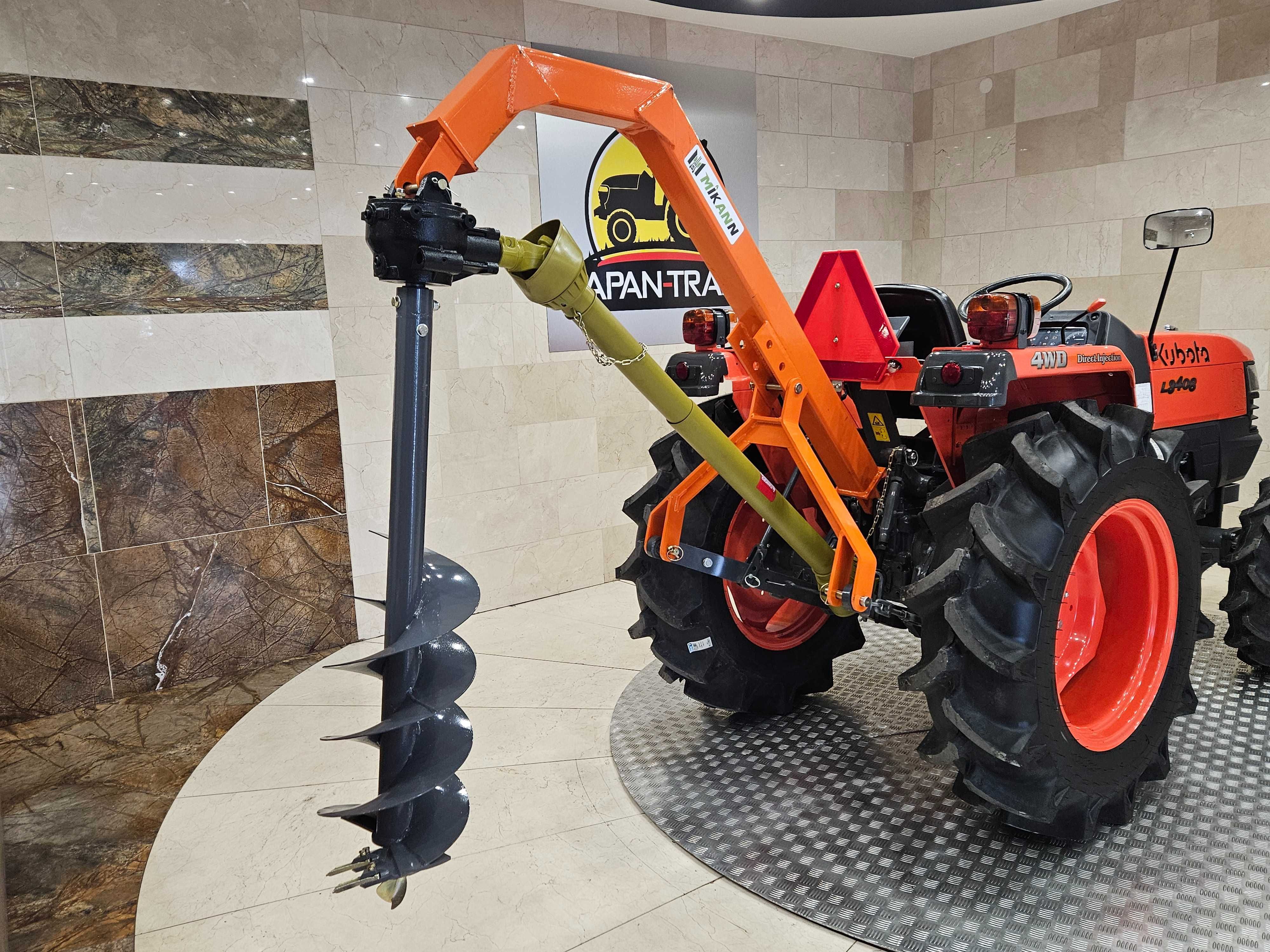 Wiertnica do miniciągnika, różne wiertła, PD-12, MIKANN, JAPAN TRAK