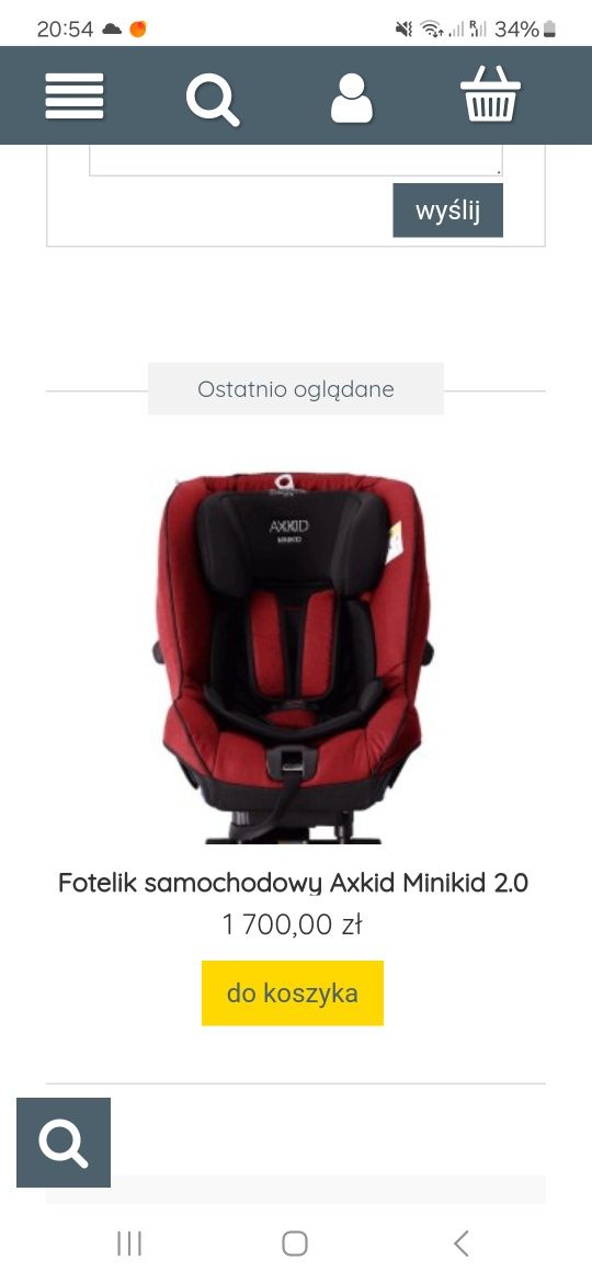 Fotelik Axkid minikid 2.0 9-25kg