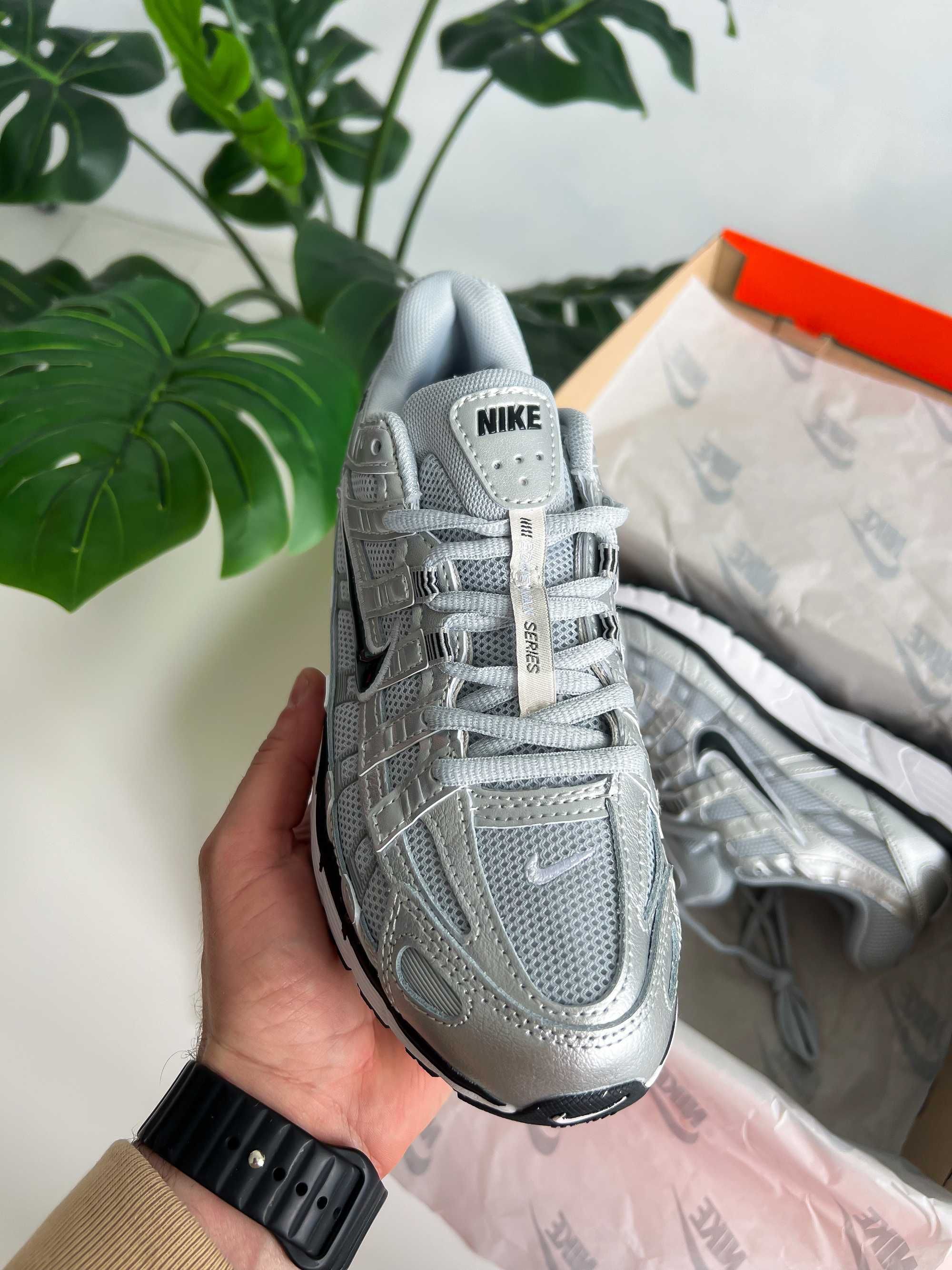 ЗНИЖКА! 41 (26см) Nike P-6000 Metallic Silver сірі найки кроси бігові
